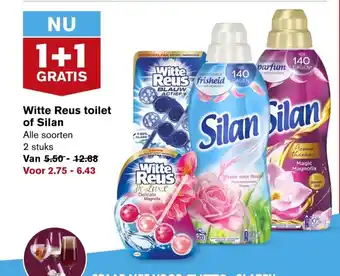 Hoogvliet Witte Reus toilet of Silan aanbieding