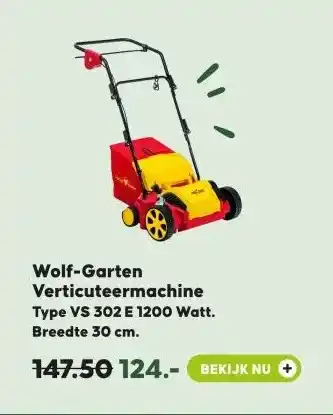 Pets Place Wolf-Garten Verticuteermachine aanbieding