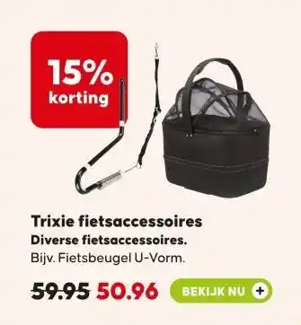 Pets Place Trixie fietsaccessoires aanbieding