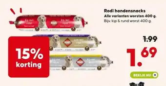 Pets Place Rodi hondensnacks aanbieding