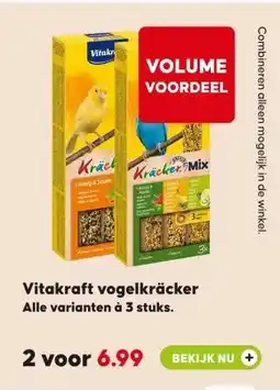 Pets Place Vitakraft vogelkräcker aanbieding