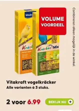 Pets Place Vitakraft vogelkräcker aanbieding