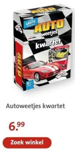 Bruna Autoweetjes kwartet aanbieding