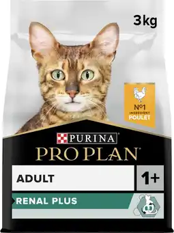 Amazon PURINA PRO Plan Renal Plus Droogvoer voor volwassenen, rijk aan kip, zak van 3 kg aanbieding