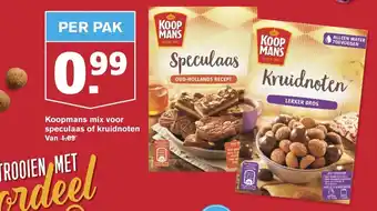 Hoogvliet Koopmans mix voor speculaas of kruidnoten aanbieding