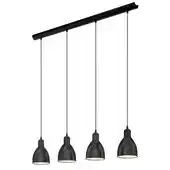 Praxis EGLO hanglamp Priddy zwart aanbieding