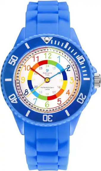 Amazon Alienwork Kids Kinderhorloge Leren Klokkijken Jongens Meisjes Leertijd Waterdicht 5 ATM aanbieding