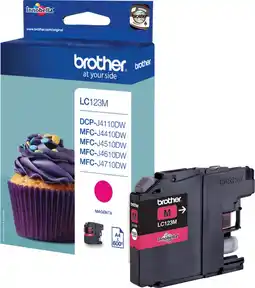 Bol.com Brother LC-123M - Inktcartridge - Magenta aanbieding