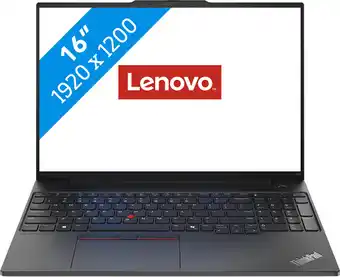 MediaMarkt LENOVO ThinkPad E16 Gen 2 - 16 inch - Intel Core Ultra 7 - 16 GB - 512 GB - Windows 11 Pro aanbieding