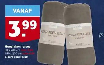 Hoogvliet Hoeslaken jersey aanbieding