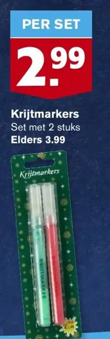 Hoogvliet Krijtmarkers aanbieding