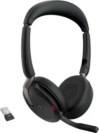 Coolblue Jabra Evolve2 65 Flex MS Draadloze Office Headset aanbieding