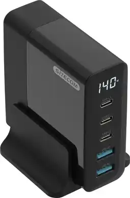 Coolblue Sitecom 140W Power Delivery Desktop Charger with LED display aanbieding