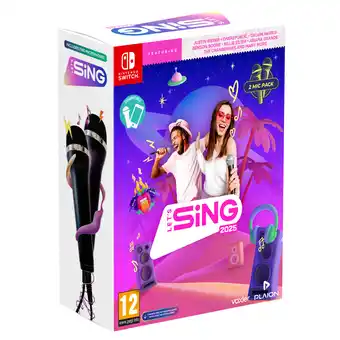 MediaMarkt Koch Software Let's Sing 2025 + 2 Microphones - International Edition Nintendo Switch aanbieding