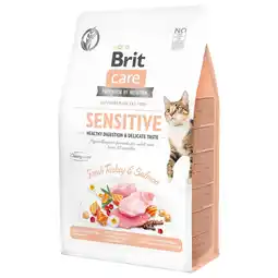 Pets Place Brit Sensitive Healthy Digestion & Delicate Taste - Kattenvoer - Kalkoen Zalm 400 g aanbieding