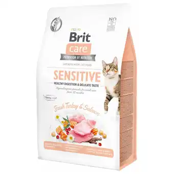 Pets Place Brit Sensitive Healthy Digestion & Delicate Taste - Kattenvoer - Kalkoen Zalm 400 g aanbieding