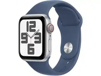 MediaMarkt Apple Watch Se GPs + Cellular 40mm Denim Sport Band M/l Smartwatch Silver Aluminium aanbieding