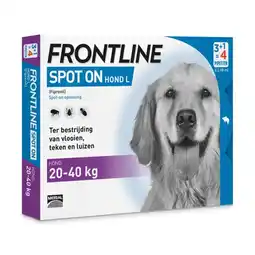 Pets Place Frontline Spot On 3 Large Hond Large - Anti vlooien en tekenmiddel aanbieding