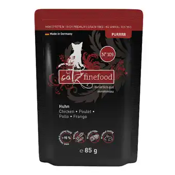 Zooplus catz finefood Puur Maaltijdzakjes 8 x 80/85 g Kattenvoer - No. 103 Kip (8 x 85 g) aanbieding