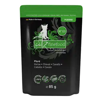 Zooplus catz finefood Puur Maaltijdzakjes 8 x 80/85 g Kattenvoer - No.123 Paard (8 x 85 g) aanbieding