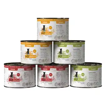 Zooplus 6x 200g catz finefood Senior Mixpaket (3 Sorten) Katzenfutter nass aanbieding