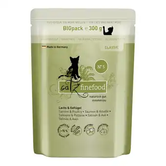 Zooplus 6x300g catz finefood Zalm & Gevogelte Nat kattenvoer aanbieding