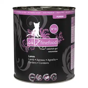 Zooplus 6 x 800g catz finefood Purrrr No.111 Lamb natvoer voor katten aanbieding