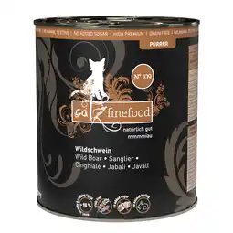 Zooplus 6 x 800g catz finefood Purrrr No.109 Wild zwijn natvoer voor katten aanbieding