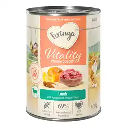 Zooplus 12x400g Feringa Vitality Immune Lam Katten Natvoer aanbieding