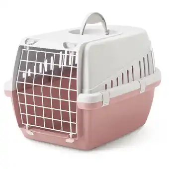 Pets Place Savic Trotter 1 Ashrose - Kattenvervoersbox - Lichtgrijs Pink aanbieding