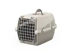 Pets Place Savic Trotter 1 Happy Planet - Kattenvervoersbox - 49x33 cm Mokka Graniet Grijs aanbieding