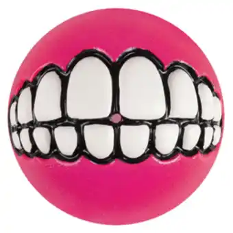 Pets Place Rogz Grinz Treat Ball Small - Hondenspeelgoed - Roze S aanbieding