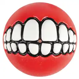 Pets Place Rogz Grinz Treat Ball Medium - Hondenspeelgoed - Rood M aanbieding