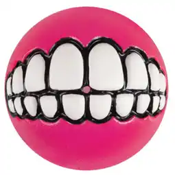 Pets Place Rogz Grinz Treat Ball Medium - Hondenspeelgoed - Roze M aanbieding