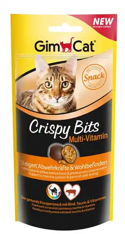 Pets Place Gimcat Crispy Bits Multi-Vitamin - Kattensnack - 40 g aanbieding