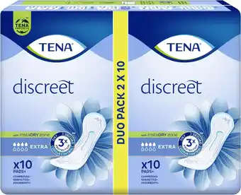 Amazon Tena Lady Extra Pads Duo Pack, 2 x 10 pads aanbieding