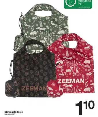 Zeeman Statiegold tasje aanbieding