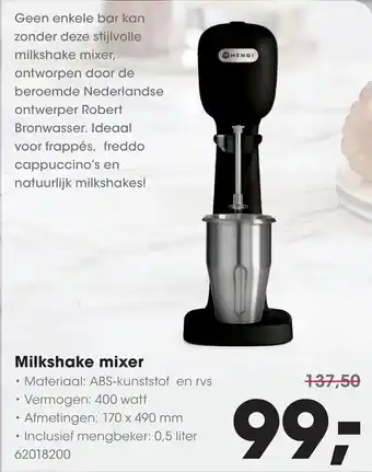 HANOS Milkshake mixer aanbieding