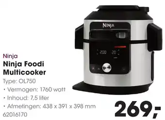 HANOS Ninja Foodi Multicooker aanbieding