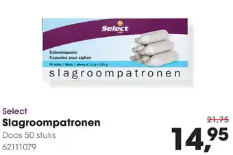 HANOS Select Slagroompatronen aanbieding