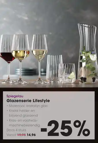 HANOS Spiegelau Glazenserie Lifestyle aanbieding