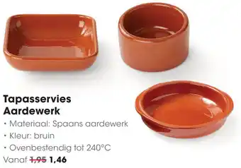 HANOS Tapasservies Aardewerk aanbieding