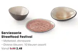 HANOS Serviesserie Streetfood Festival aanbieding