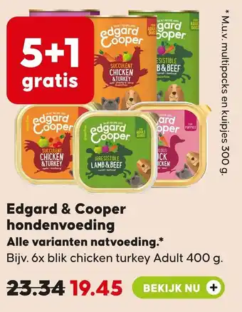 Pets Place Edgard & Cooper hondenvoeding aanbieding