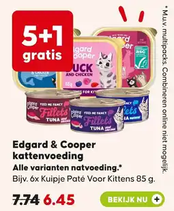 Pets Place Edgard & Cooper kattenvoeding aanbieding