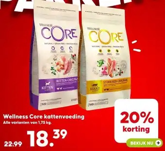 Pets Place Wellness Core kattenvoeding aanbieding