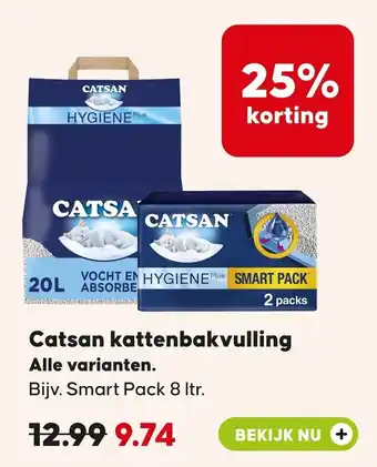 Pets Place Catsan kattenbakvulling aanbieding