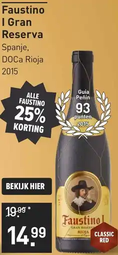 Gall & Gall Faustino I Gran Reserva aanbieding