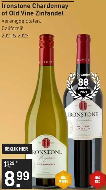 Gall & Gall Ironstone Chardonnay of Old Vine Zinfandel aanbieding