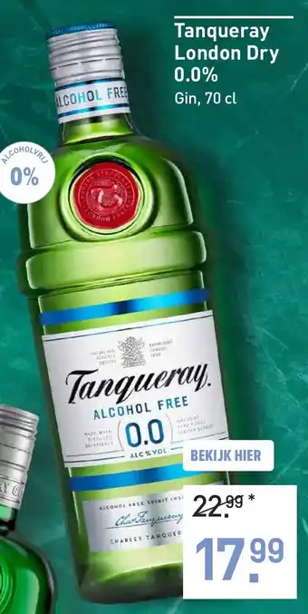 Gall & Gall Tanqueray London Dry 0.0% aanbieding